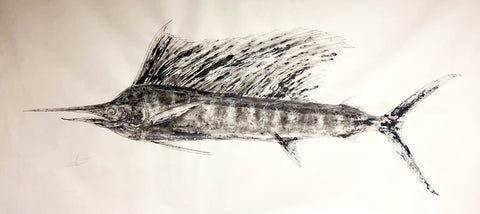 Sailfish Gyotaku